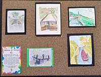 Paintings produced by group members for the February Theme of the Month - Canal Locks 🎨